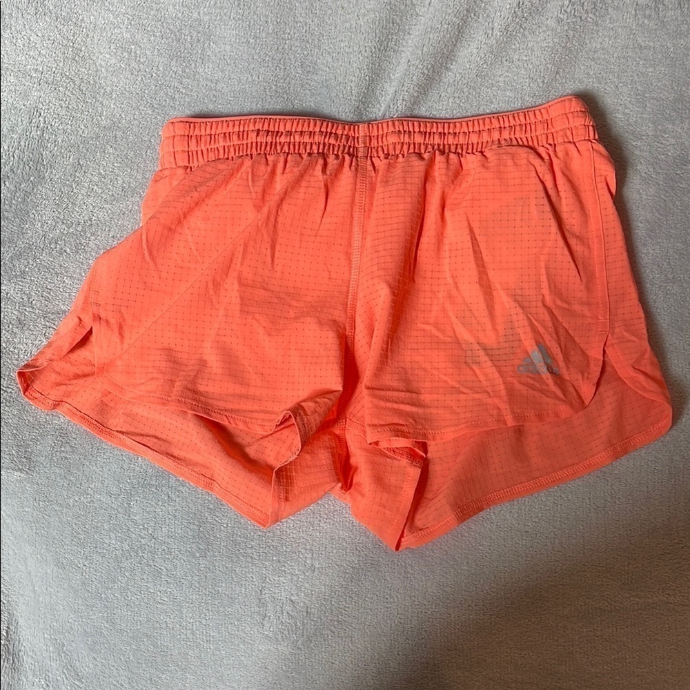 NEW Adidas Salmon Athletic Shorts Lightweight Elastic Waist